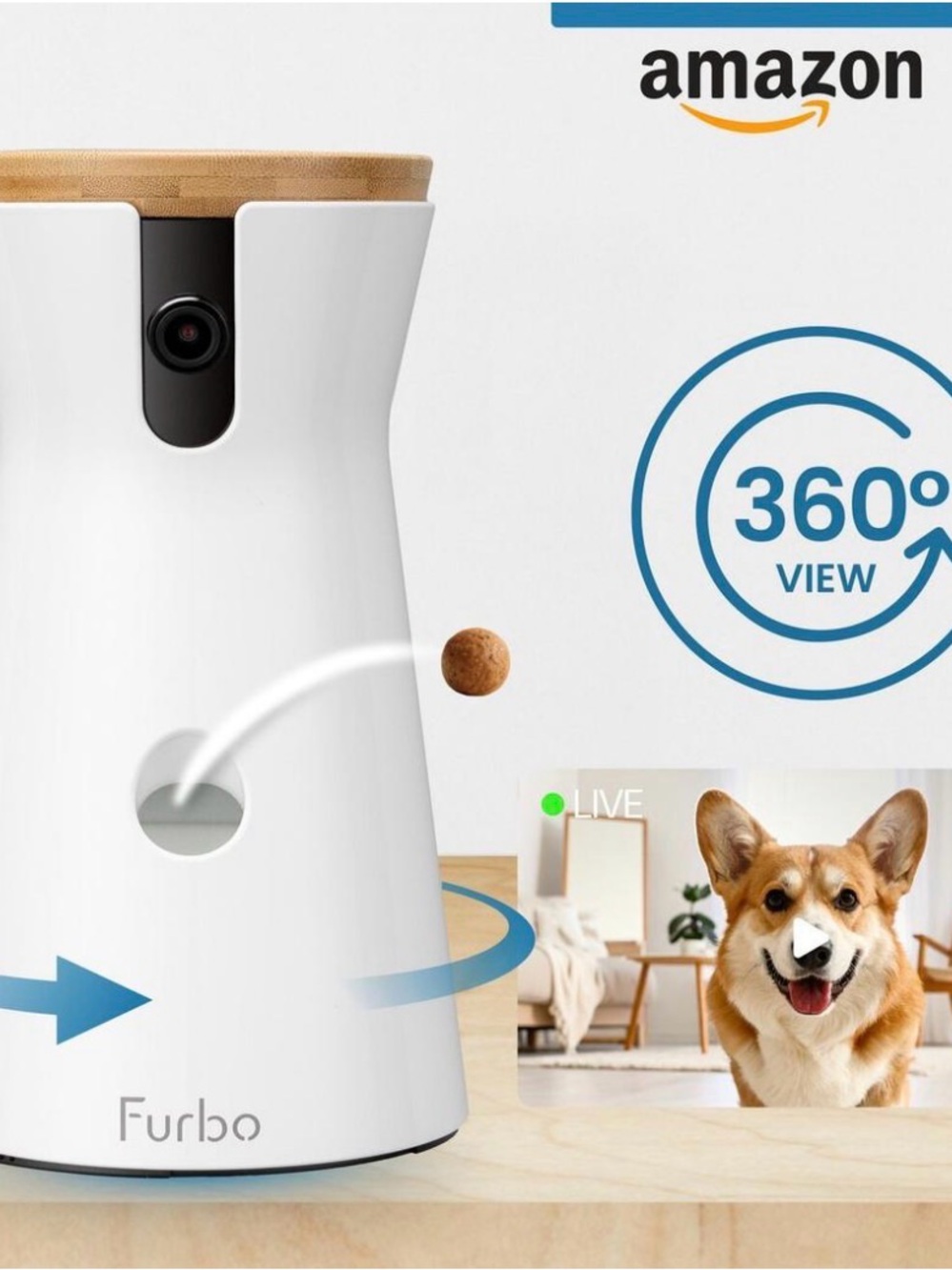 Fruebo Dog Camera & Treat Dispenser - Interactive Pet Monitor